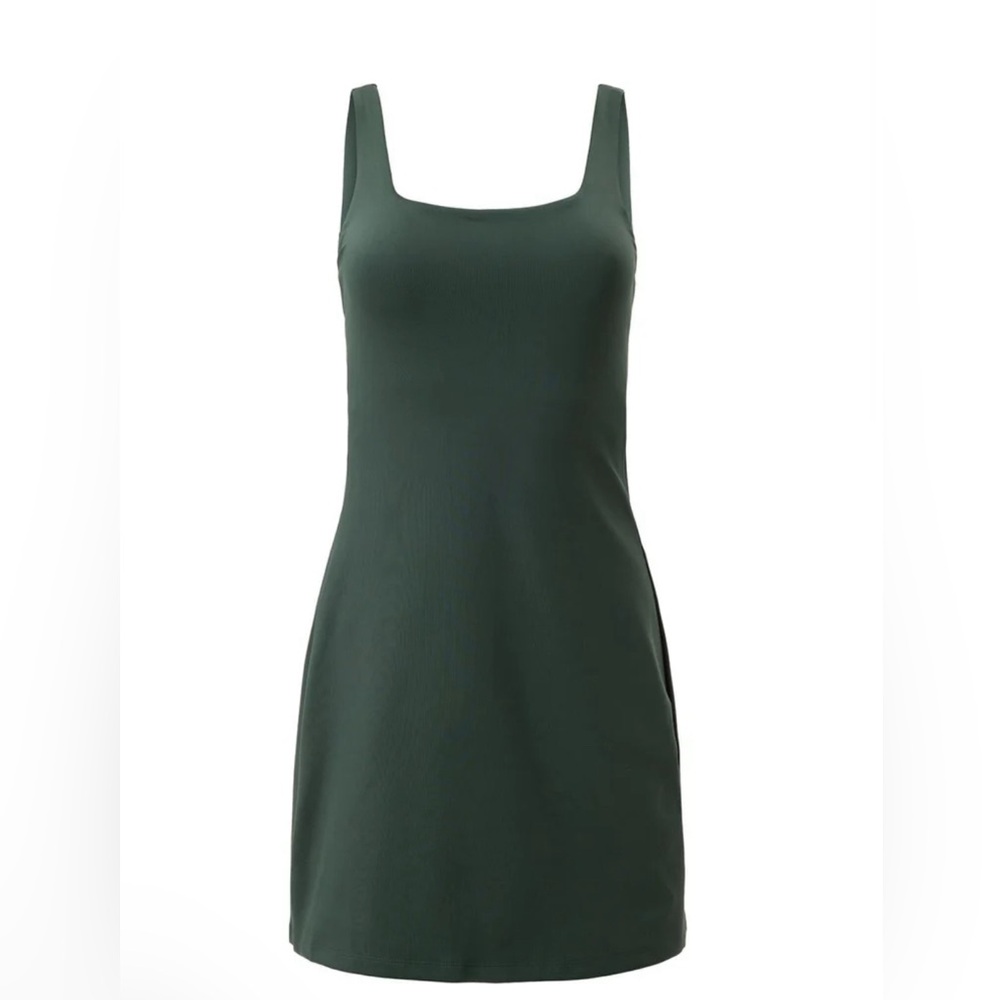 Girlfriend Collective Tommy Dress in Moss size small